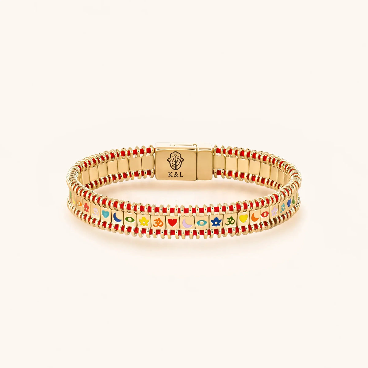 Divine Prism - Red String Tennis Bracelet
