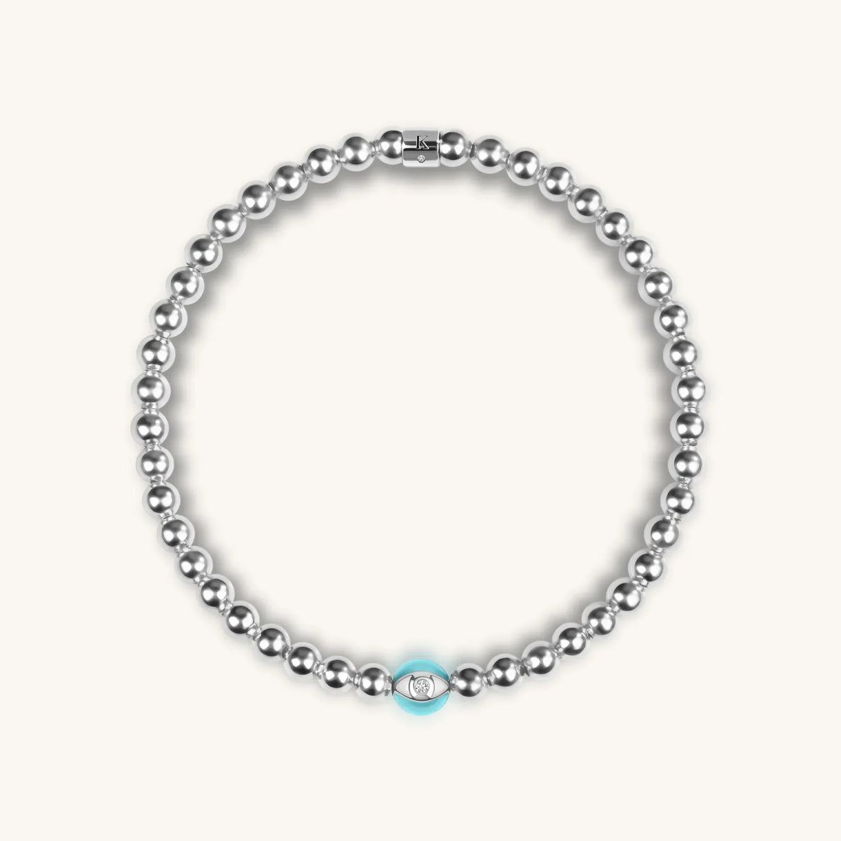 Serene Contemplation - Evil Eye Charm Bracelet