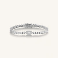 Elevated Vibrations Silver Tennis Bracelet