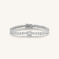 Elevated Vibrations Silver Tennis Bracelet 1