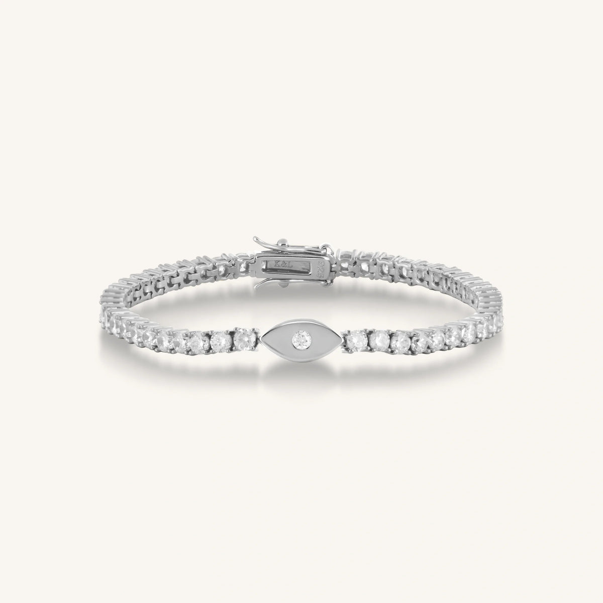Elevated Vibrations Silver Tennis Bracelet
