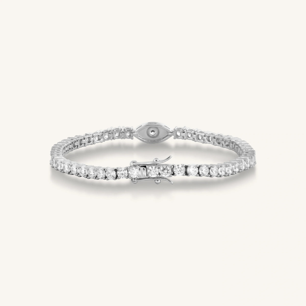Elevated Vibrations Silver Tennis Bracelet