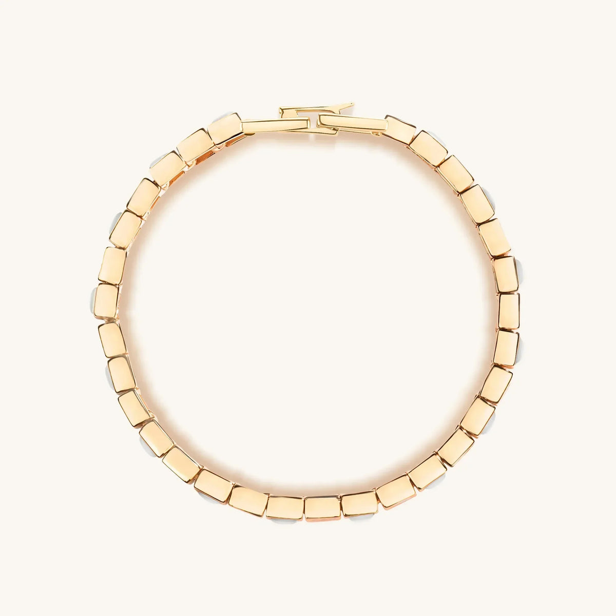 Miraculous Protection Multi Charm Mother of Pearl Bracelet