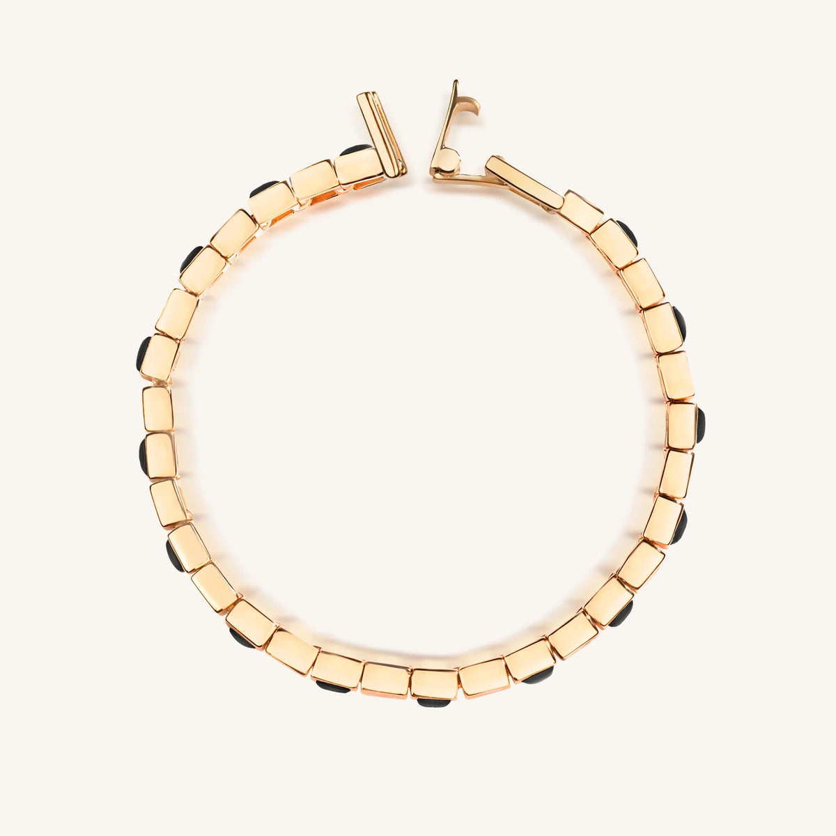 Aligned in Harmony Multi Charm Onyx Bracelet