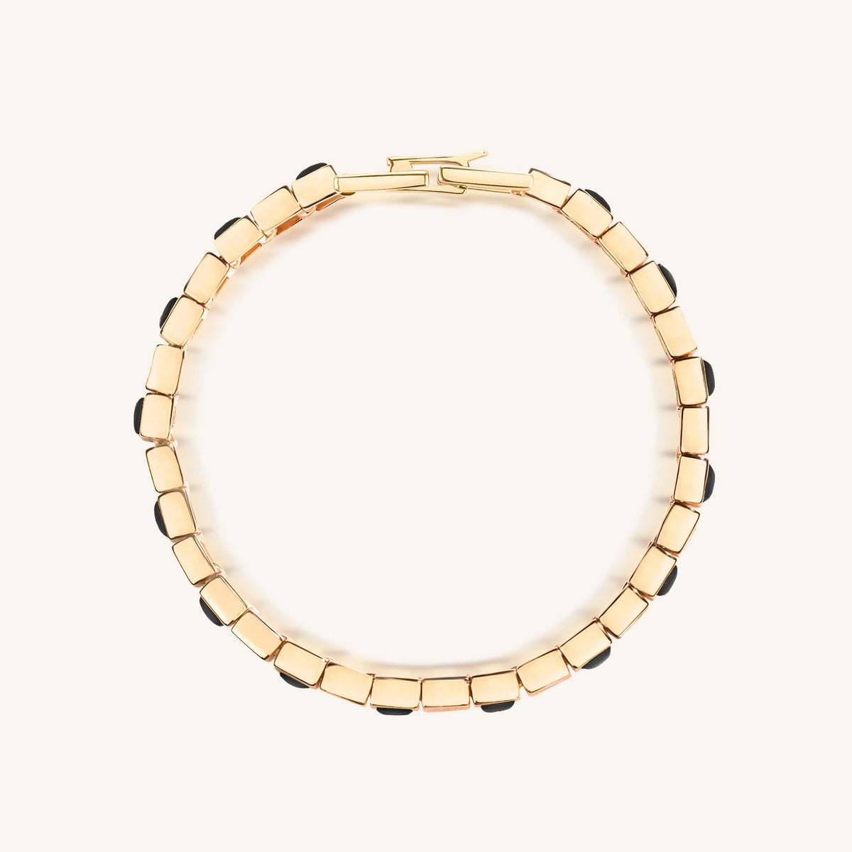 Aligned in Harmony Multi Charm Onyx Bracelet