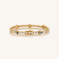 Warden of Peace Gold Evil Eye & Hamsa Tennis Bracelet 4