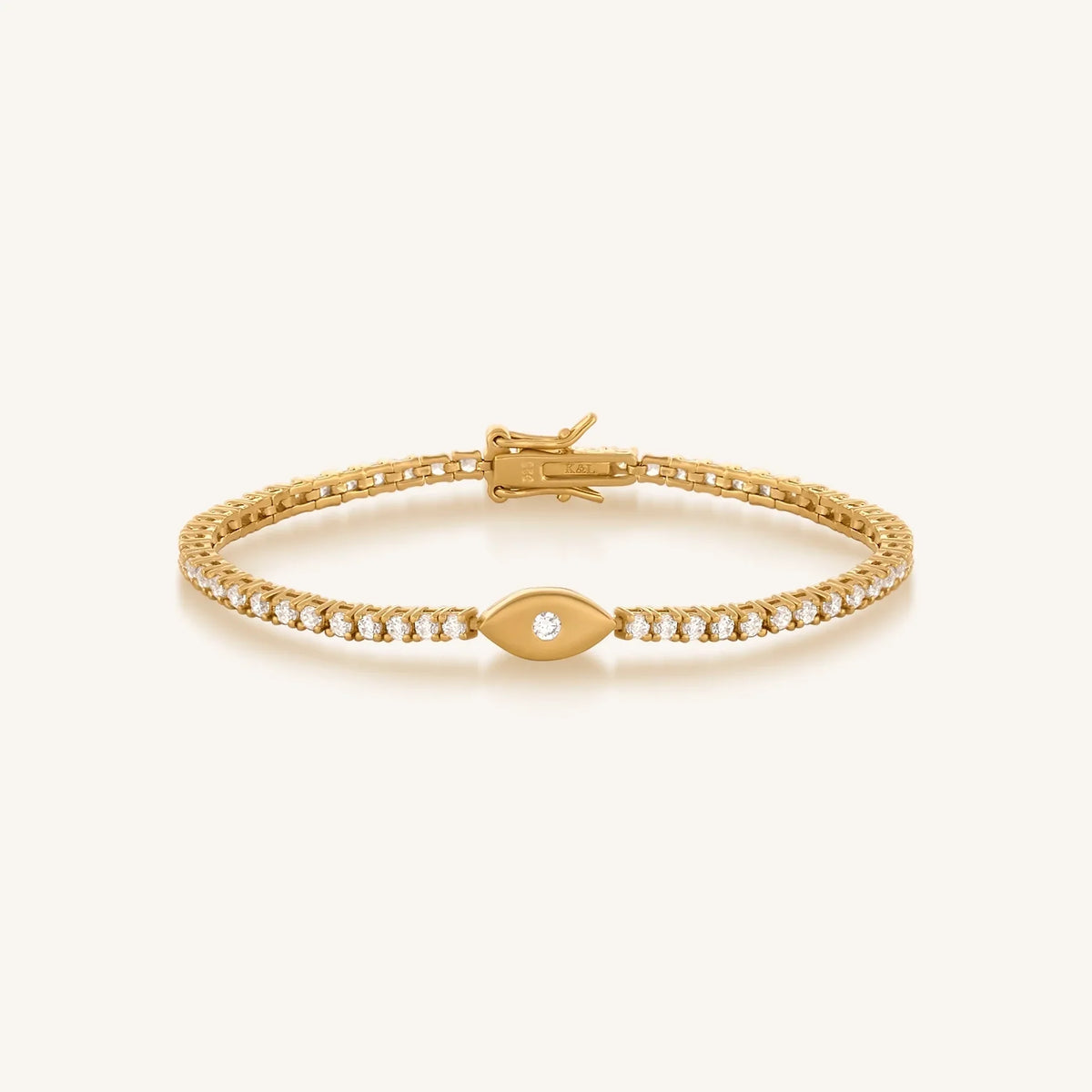 Hopeful Abundance Evil Eye Tennis Bracelet