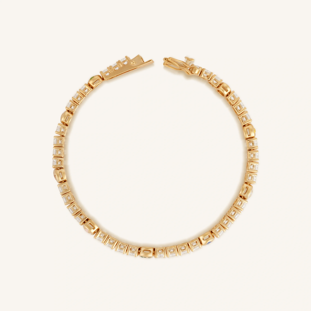 Fortuitous Traveler Multi-Symbol Tennis Bracelet