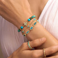 Serene Mentality Turquoise Turtle Gold Bracelet 2