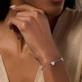 Joyful Connections Mother of Pearl Silver Heart Bracelet 2