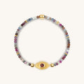 Spiritual Power Sapphire Mix Evil Eye Charm Bracelet 1