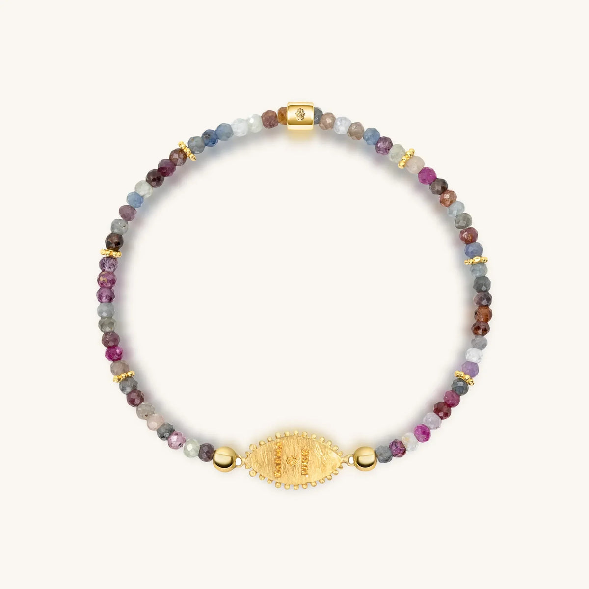 Spiritual Power Sapphire Mix Evil Eye Charm Bracelet