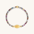 Spiritual Power Sapphire Mix Evil Eye Charm Bracelet 3