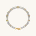 Fierce Spirit Tiger's Eye Labradorite Pyrite Triple Protection Bracelet Stack 3
