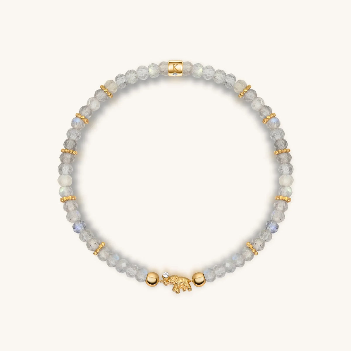 Fierce Spirit Tiger's Eye Labradorite Pyrite Triple Protection Bracelet Stack