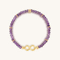 Eternal Bliss Amethyst Infinity Charm Bracelet 1