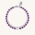 Soothing Love Amethyst Heart Charm Bracelet 1