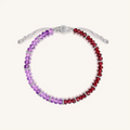 Dreamy Energizer Amethyst Garnet Drawstring Bracelet 1