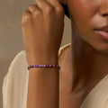 Dreamy Energizer Amethyst Garnet Drawstring Bracelet 2