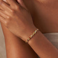 Aligned in Truth Gold Double Chain Chakra Bracelet 2