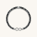 Eternal Protection - Hematite Infinity Charm Bracelet 1