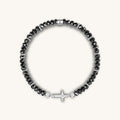 Grounded In Faith Hematite Cross Bracelet 1