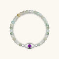 Prosperity Magnet - Jade Amethyst Evil Eye Charm Bracelet 1