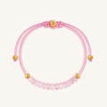 Compassionate Strength Pink Rose Quartz Macrame Bracelet 1