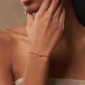 Blessed Serenity - Red String Silver Evil Eye Bracelet 2