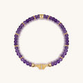 Spiritual Transformation Amethyst Butterfly Charm Bracelet 1