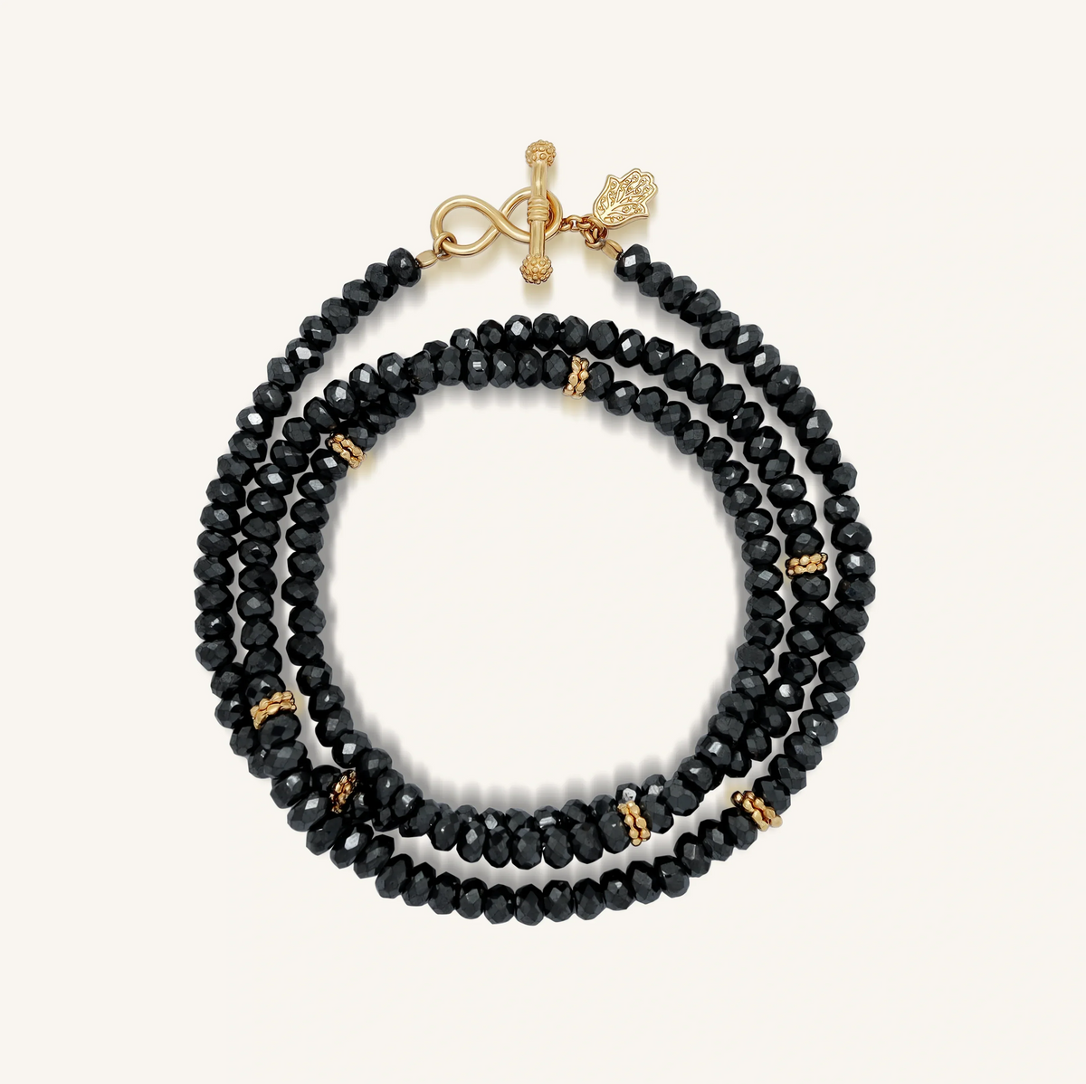 Eternal Strength Black Onyx Infinity Wrap Bracelet
