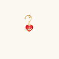 Love’s Protection - Heart with Evil Eye Gold Charm 4
