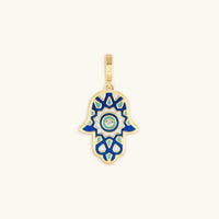 Glory & Grace Gold Patterned Hamsa Charm