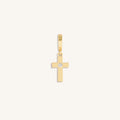 Gleaming Faith Gold Cross Charm 1