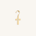 Gleaming Faith Gold Cross Charm 3