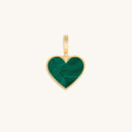 Blossoming Soul Malachite Heart Charm 1