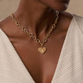 Blissful Embrace Gold Heart Charm 2