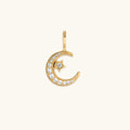 Ethereal Visions Moon & Star Gold Charm 1