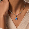 Perceptive Wisdom Lapis Lazuli Star of David Silver Pendant 2