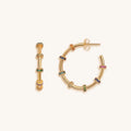 Inner Balance - Multicolor Chakra Hoop Earrings 4