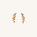 Expanded Awareness Gold Evil Eye Climber Earrings 1