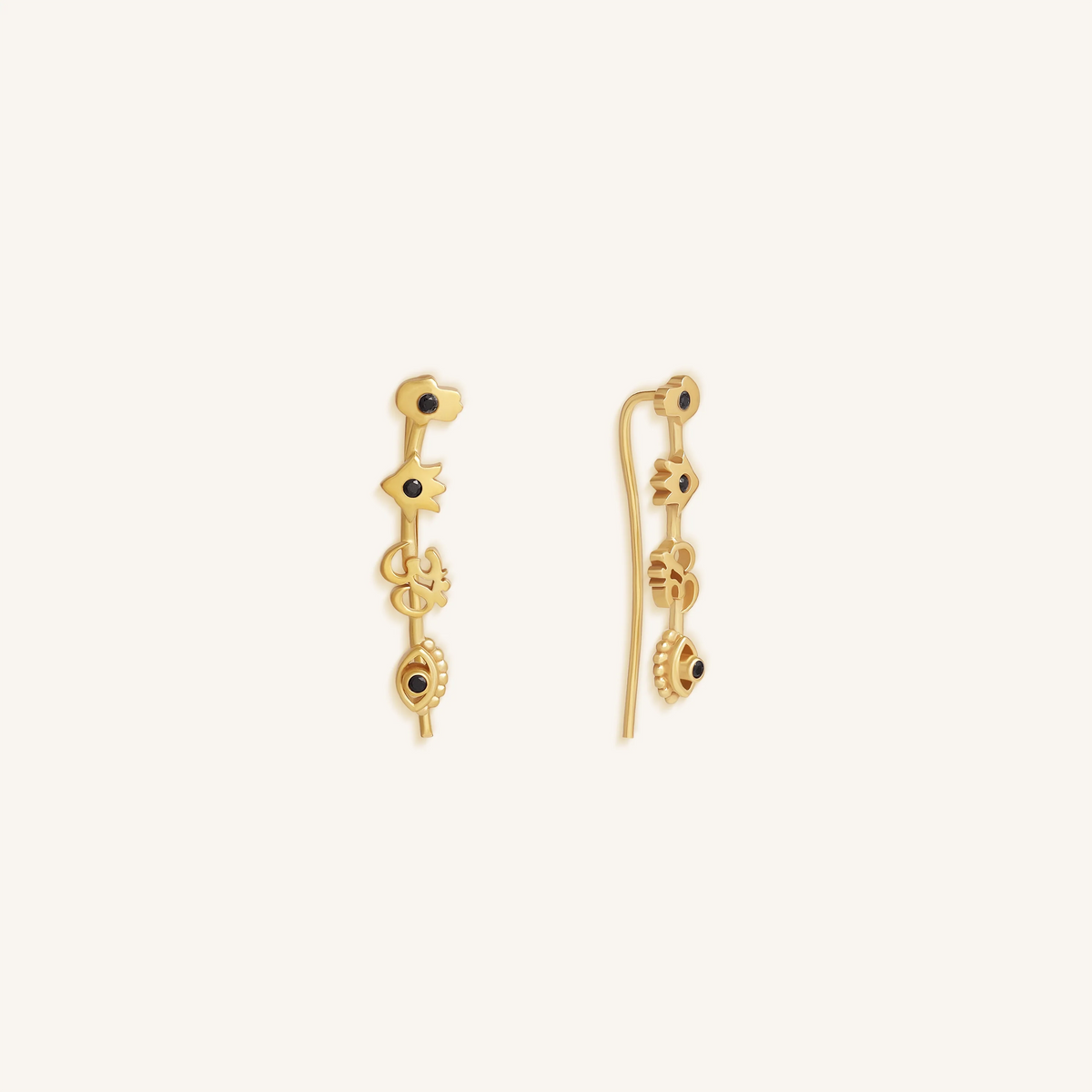 Mystic Guardians Multi-Stone Ear Climbers