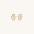 Ward off Malice Hamsa Stud Earrings 1