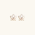 Lush Virtue Lotus Flower Stud Earrings 1