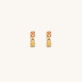 Aligned in Balance Multicolor Enamel Chakra Hoop Earrings 1