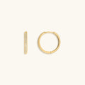 Wheel of Stars Gold Hoop Earrings 3