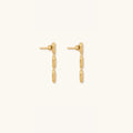 Triple Blessings Evil Eye Mother of Pearl Earrings 4