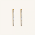 Celestial Radiance Gold Hoop Earrings 1