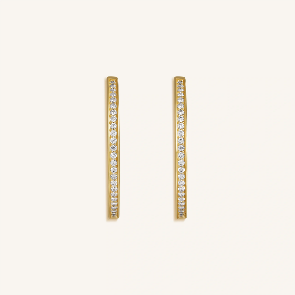 Celestial Radiance Gold Hoop Earrings