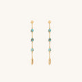 Serene Intentions Turquoise Mantra Earrings 1